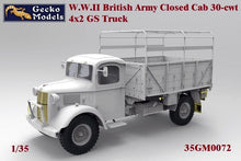 Load image into Gallery viewer, Gecko 35GM0072 WWII British Army Closed Cab 30cwt 4x2 GS Truck 1:35 Scale Model Kit 35GM0072 Gecko Models
