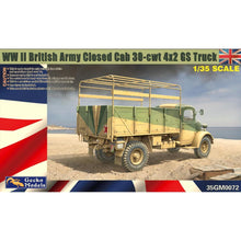 Load image into Gallery viewer, Gecko 35GM0072 WWII British Army Closed Cab 30cwt 4x2 GS Truck 1:35 Scale Model Kit 35GM0072 Gecko Models
