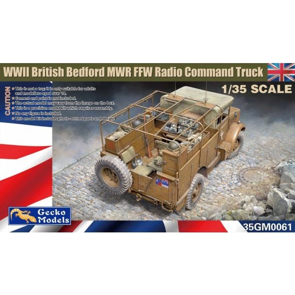 Gecko Models 35GM0061 Bedford MWR FFW Radio Command Truck 1:35 Model Kit 35GM0061 Gecko Models