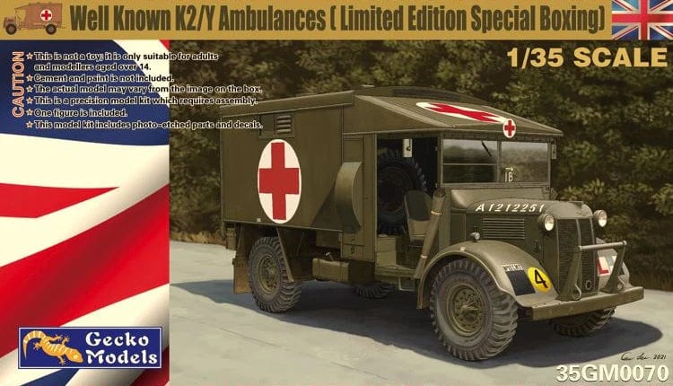 Gecko Models 35GM0070 K2/Y Ambulance with Female ATS Driver 1:35 Scale Model Kit 35GM0070 Gecko Models