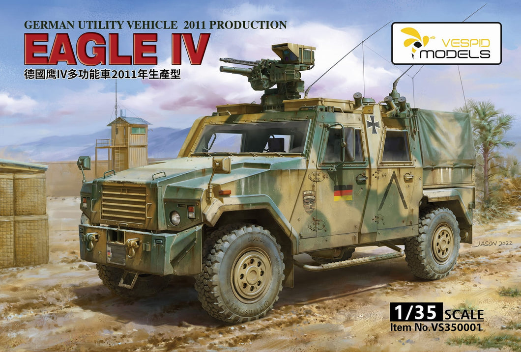 German Utility Vehicle 2011 Production Eagle IV Deluxe Edition 1:35 Scale Model Kit VS350001S Vespid