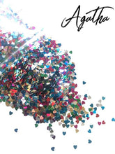 Load image into Gallery viewer, Glitter 10G Packs - Choice of Colours and Shapes Agatha Glitter - Heart Mix Unbranded
