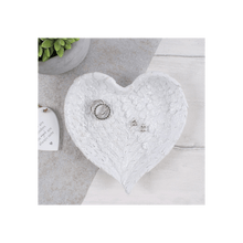 Load image into Gallery viewer, Glitter Heart Shaped Angel Wing Trinket Dish S03720752 N/A
