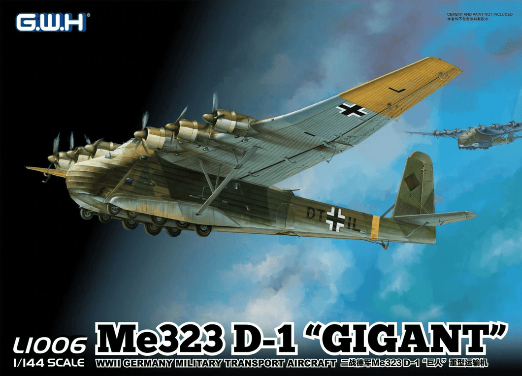 Great Wall Hobby L1006 Me323 D-1 Gigant 1:144 Scale Model Kit L1006 Great Wall Hobby