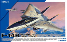 Load image into Gallery viewer, Great Wall Hobby L4828 Grumman F-14B Tomcat with 4 US Navy Unit Markings 1:48 Scale Model Kit L4828 Great Wall Hobby
