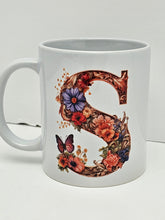 Load image into Gallery viewer, Hand Decorated Alphabet Letter 340ml Ceramic Tea Coffee Mug Ideal gift Harbourside Gifts

