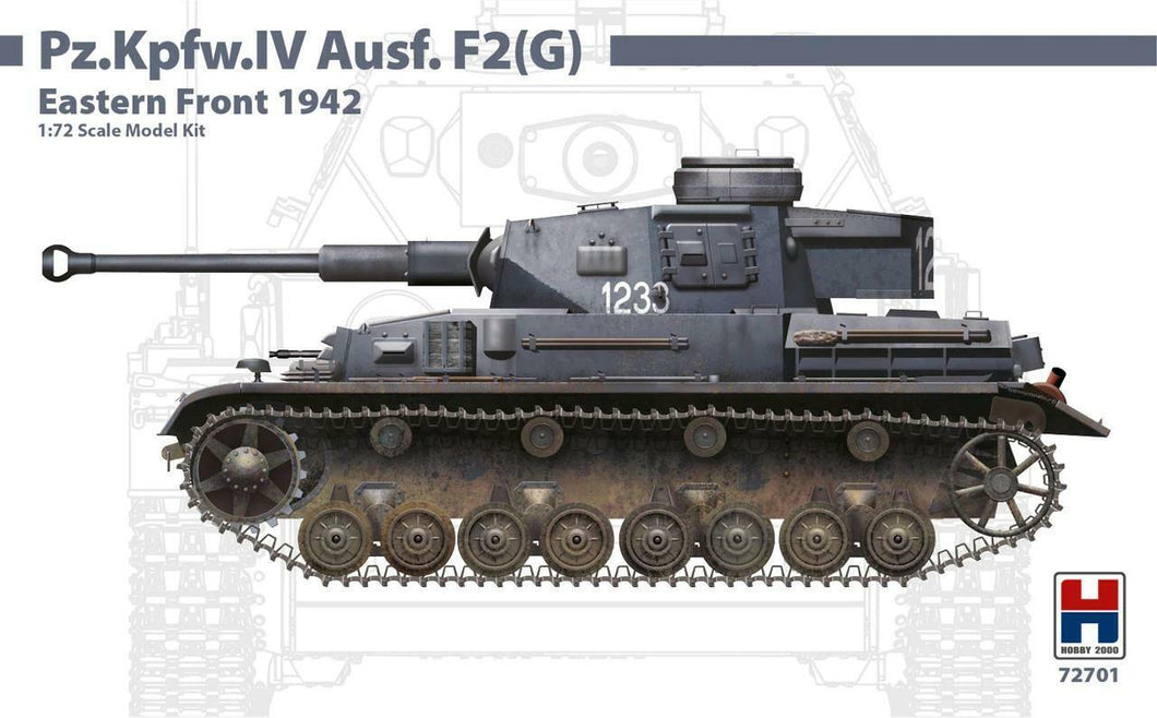 Hobby 2000 72701 Pz.Kpfw. IV Ausf.F2(G) Eastern Front 1942 1:72 Scale Model Kit H2K72701 Hobby2000