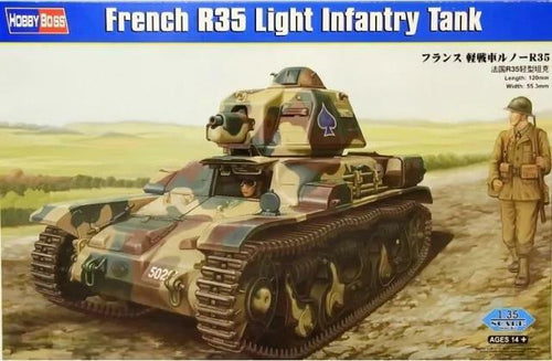 HobbyBoss 83806 French R35 Light Infantry Tank 1:35 Scale Model Kit HBB83806 Hobbyboss