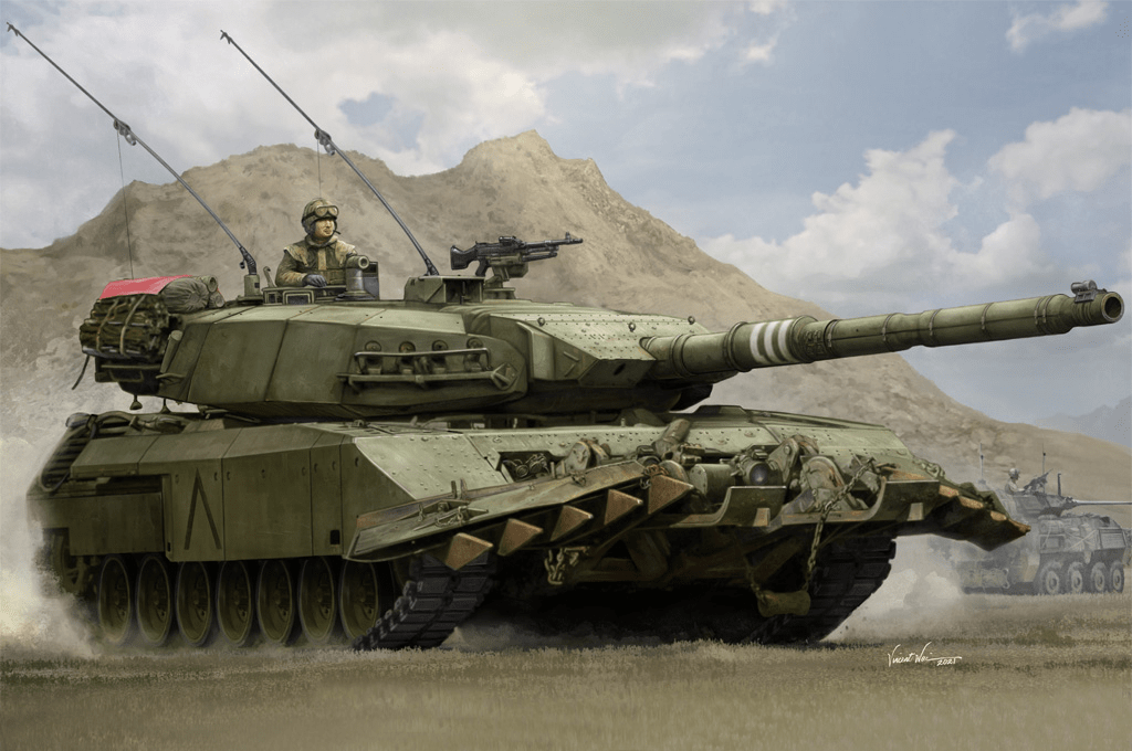Hobbyboss 84557 Leopard C2 MEXAS Tank with TWMP 1:35 Scale Model Kit Gift Idea Hobbyboss