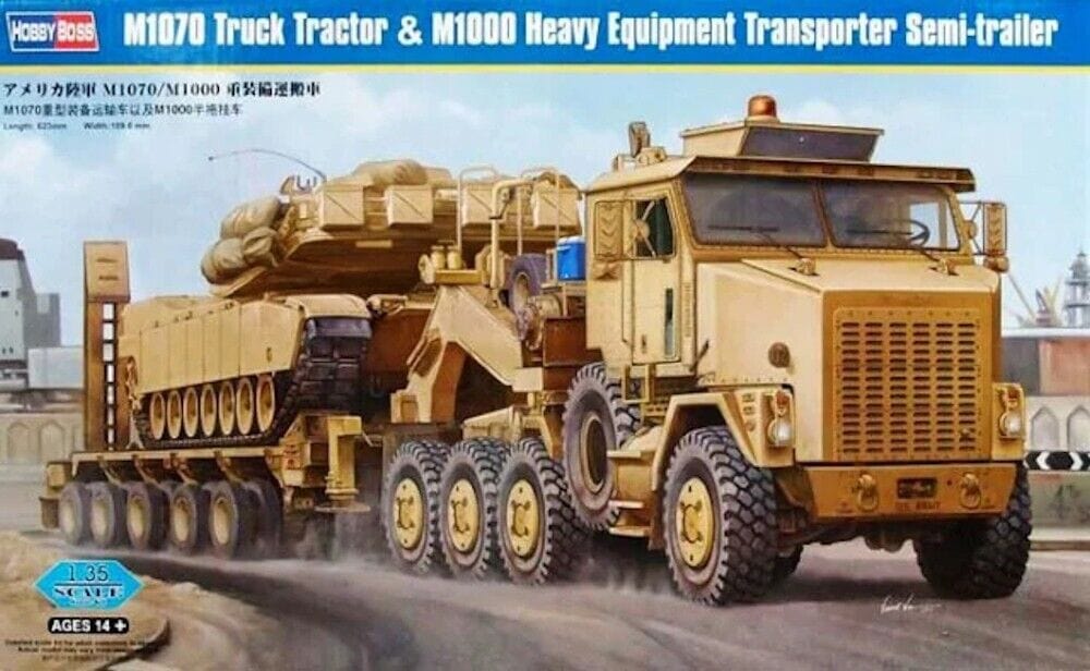 Hobbyboss 85502 M1070 Truck Tractor & M1000 Heavy Equipment Transporter Semi-tra HBB85502 Hobbyboss