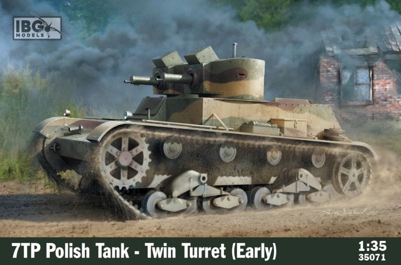 IBG 35071 7TP Polish Tank Twin Turret (early) 1:35 Scale Model Kit IBG35071 IBG Models