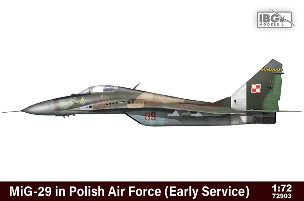 IBG Models 72903 MiG-29 in Polish Air Force (Early Service) 1:72 Scale Model Kit IBG72903 IBG Models