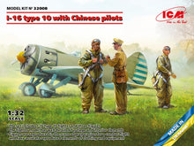 Load image into Gallery viewer, ICM 32008 I-16 type 10 with Chinese pilots 1:32 Scale Model Kit ICM32008 ICM
