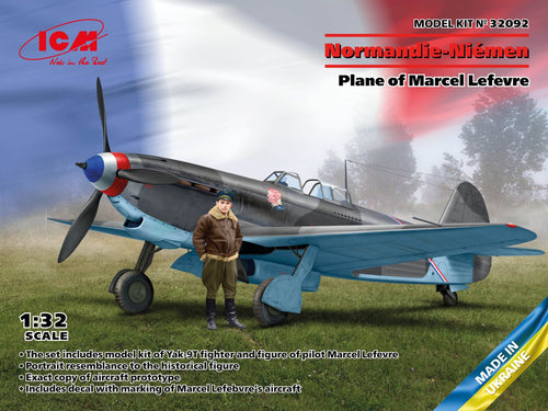 ICM 32092 Yak-9T Plane of Marcel Lefevre 1:32 Scale Model Kit ICM32092 ICM