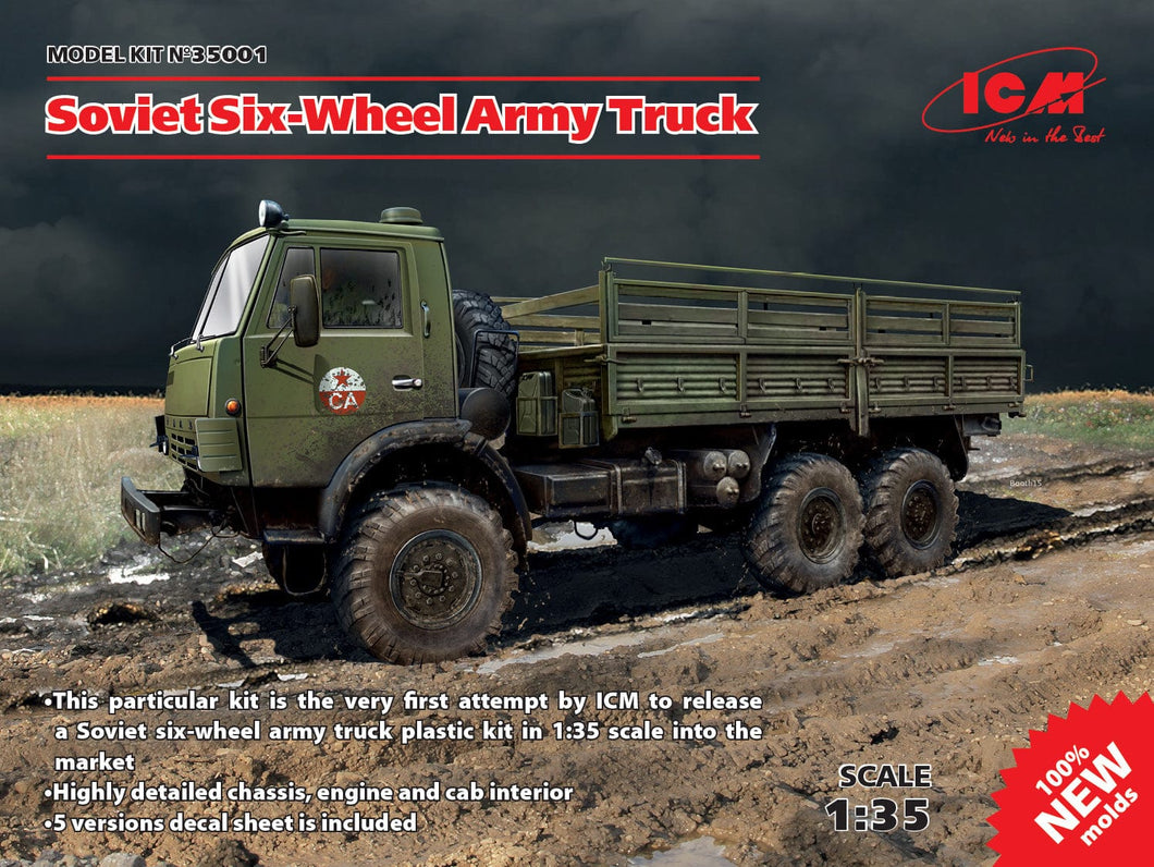 ICM 35001 Soviet Six-Wheel Army Truck 1:35 Scale Model icm35001 ICM