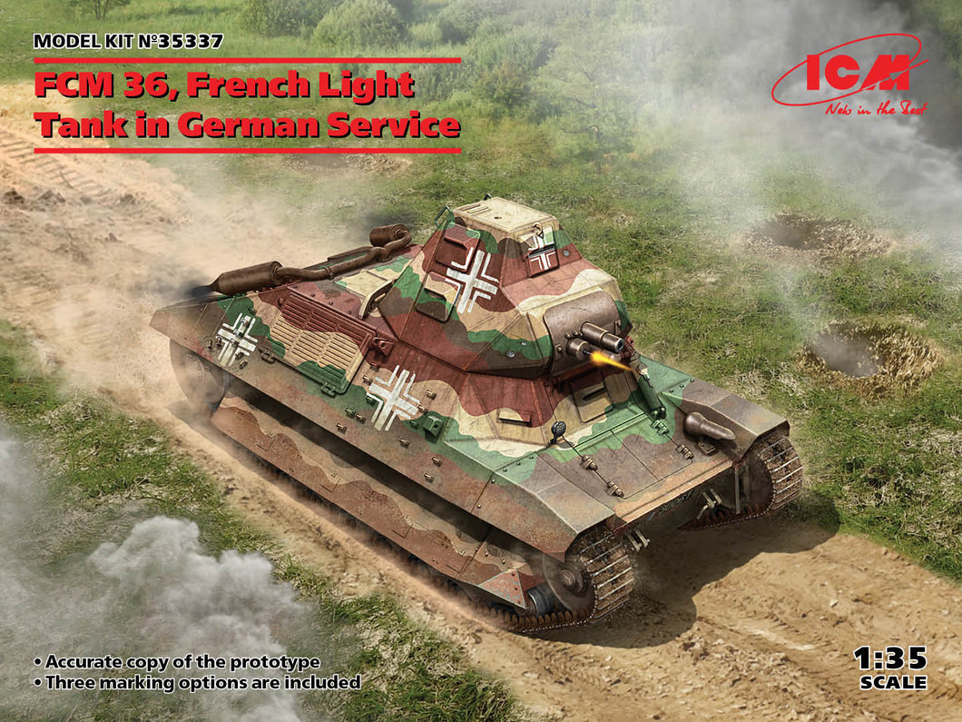 ICM 35337 FCM 36 French Light Tank in German Service 1:35 Scale Model ICM35337 ICM