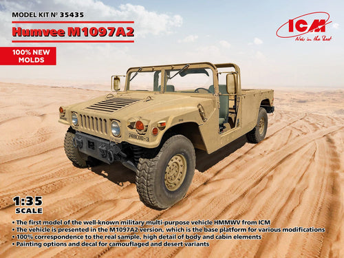 ICM 35435 US Army Humvee M1097A2 1:35 Scale Model Kit ICM35435 ICM