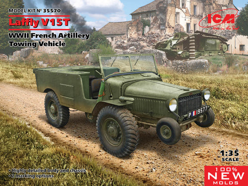 ICM 35570 Laffly V15T WWII French Artillery Towing Vehicle 1:35 Scale Model Kit ICM35570 ICM