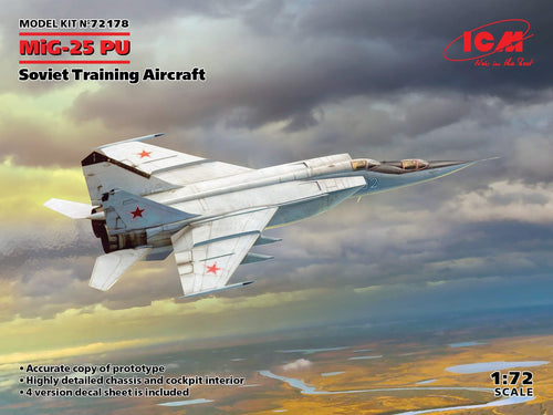 ICM 72178 MiG-25 PU Soviet Training Aircraft 1:72 Scale Model ICM72178 ICM