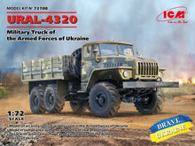 Load image into Gallery viewer, ICM 72708 URAL-4320 Military Truck of the Armed Forces of Ukraine 1:72 Scale ICM72708 ICM
