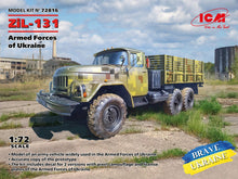 Load image into Gallery viewer, ICM 72816 ZiL-131 Military Truck of the Armed Forces of Ukraine 1:72 Scale Model Kit ICM72816 ICM
