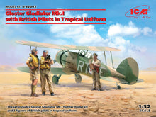 Load image into Gallery viewer, ICM models 32043 Gloster Gladiator with 3 Pilot Figures 1:32 Scale Model ICM32043 ICM
