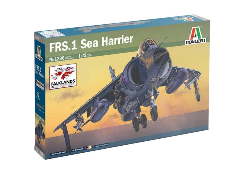 Italeri 1236 Sea Harrier FRS.1 1:72 Scale Model Kit IT1236 Harbourside Gifts