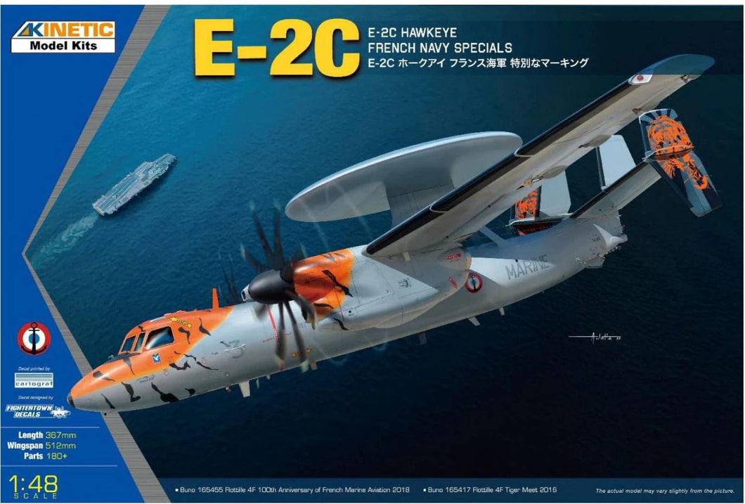 Kinetic 48122 E-2C Hawkeye French Navy Specials 1:48 Scale Model Kit Kinetic