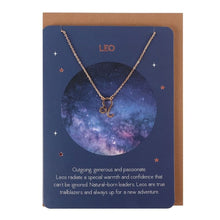 Load image into Gallery viewer, Leo Zodiac Necklace Card S03721996 N/A
