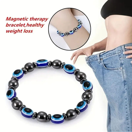 Magnetic Therapy Stretch Stone Bracelet Healing Weight Loss Unbranded