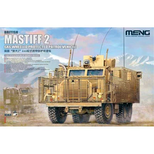 Meng Models SS-012 British Mastiff 2 6x6 Wheeled Protected Patrol Vehicle 1:35 Scale Model Kit MNGSS-012 Meng Models