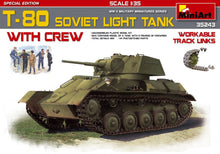 Load image into Gallery viewer, MiniArt 35243 T-80 Soviet Light Tank with 5 Crew 1:35 Scale Model Kit MIN35243 MiniArt
