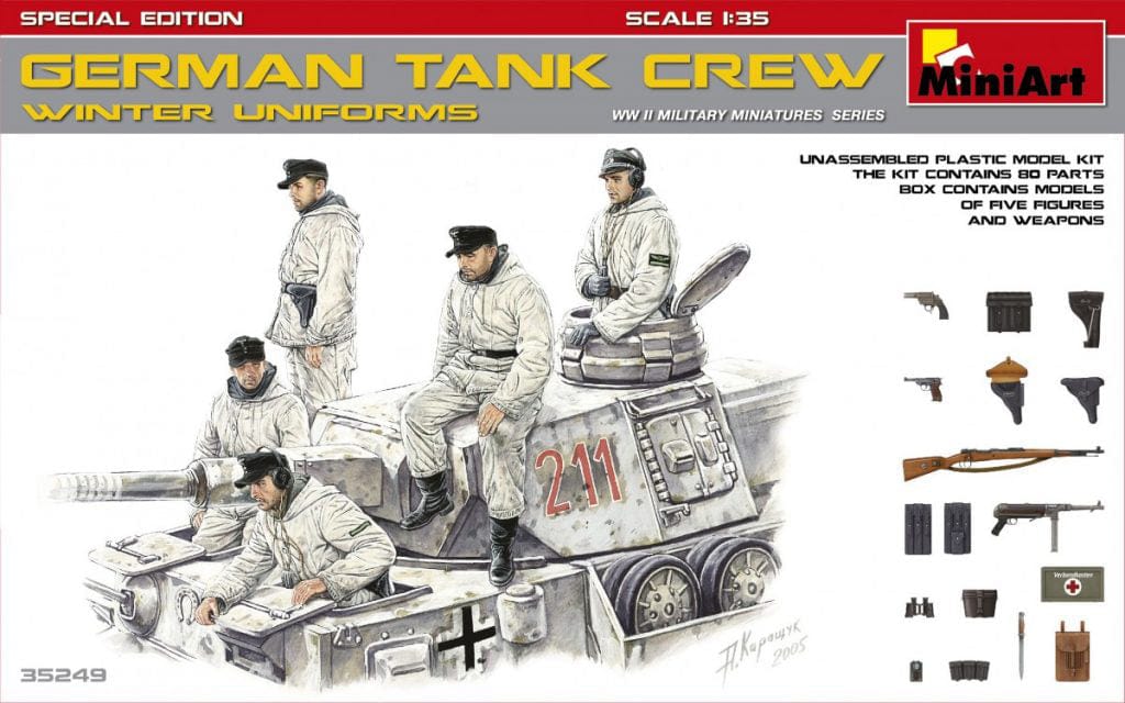 MiniArt 35249 German Tank Crew Winter Uniforms 1:35 Scale Model Kit MIN35249 MiniArt