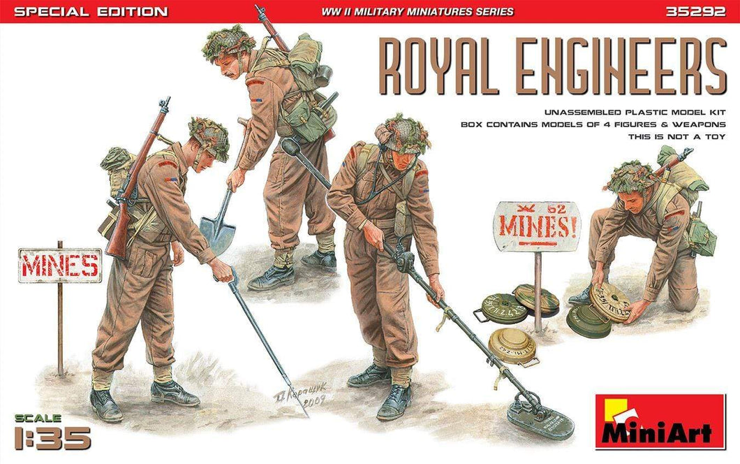 MiniArt 35292 Royal Engineers Special Edition 1:35 Scale Model Figures Kit MIN35292 MiniArt