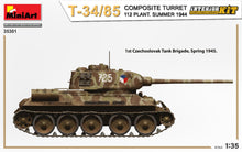 Load image into Gallery viewer, MiniArt 35301 T-34/85 Tank Composite Turret 112 Plant Summer 1944 with Interior 1:35 Scale Model Kit MIN35301 MiniArt

