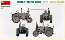 Load image into Gallery viewer, MiniArt 35317 German Tractor D8506 and Cargo Trailer 1:35 Scale Model Kit MIN35317 MiniArt
