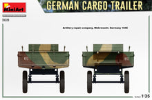 Load image into Gallery viewer, MiniArt 35320 German Cargo Trailer 1:35 Scale Model Kit MIN35320 MiniArt
