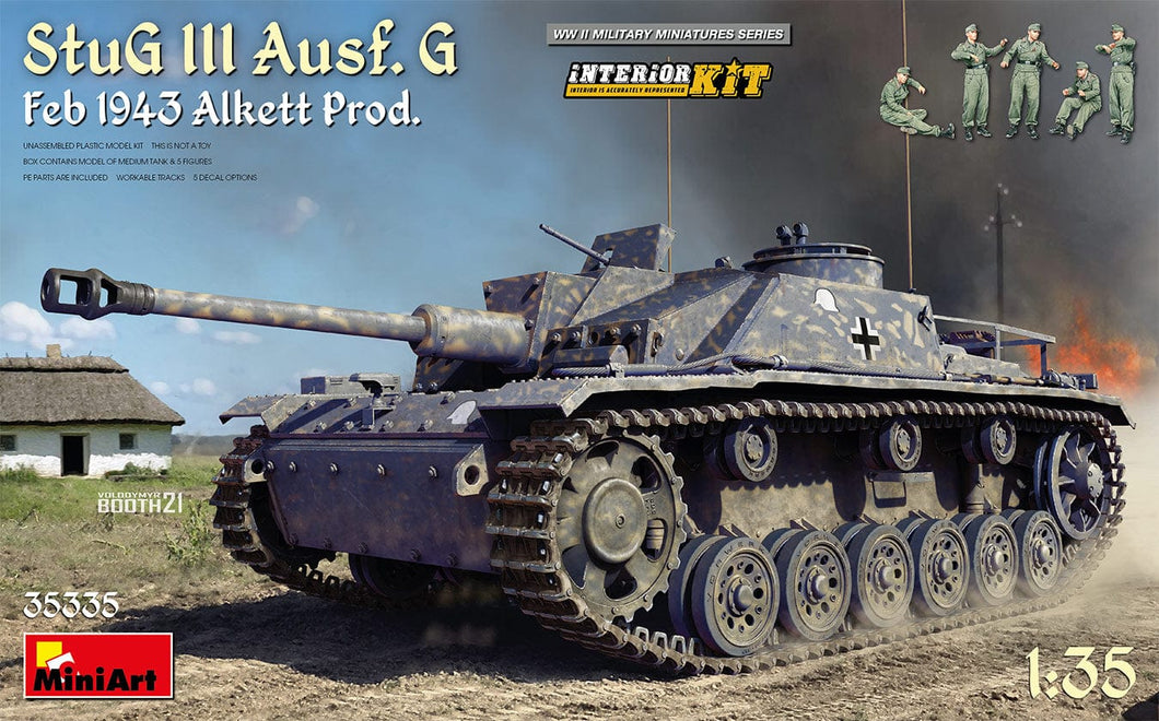 MiniArt 35335 StuG III Ausf. G Feb 1943 Alkett Prod. Interior Kit 1:35 Scale Model Kit MIN35335 MiniArt