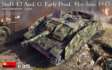 Load image into Gallery viewer, MiniArt 35349 StuH 42 Ausf. G Early Prod. May-June 1943 1:35 Scale Model Kit MIN35349 MiniArt
