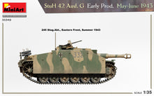 Load image into Gallery viewer, MiniArt 35349 StuH 42 Ausf. G Early Prod. May-June 1943 1:35 Scale Model Kit MIN35349 MiniArt
