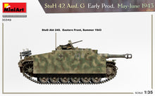 Load image into Gallery viewer, MiniArt 35349 StuH 42 Ausf. G Early Prod. May-June 1943 1:35 Scale Model Kit MIN35349 MiniArt
