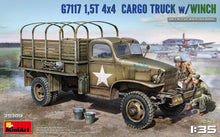 Load image into Gallery viewer, MiniArt 35389 G7117 1.5T 4x4 Cargo Truck with Winch 1:35 Scale Model Kit MIN35389 MiniArt
