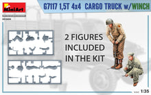 Load image into Gallery viewer, MiniArt 35389 G7117 1.5T 4x4 Cargo Truck with Winch 1:35 Scale Model Kit MIN35389 MiniArt
