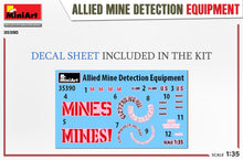 Load image into Gallery viewer, MiniArt 35390 Allied Mine Detection Equipment 1:35 Scale Model Kit MIN35390 MiniArt
