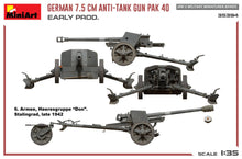 Load image into Gallery viewer, MiniArt 35394 German 7.5 cm Anti-Tank Gun PaK 40 early prod 1:35 Scale Model Kit MIN35394 MiniArt
