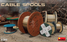 Load image into Gallery viewer, MiniArt 35583 Cable Spools 1:35 Scale Model Kit MIN35583 MiniArt
