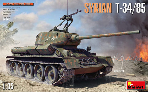 MiniArt 37075 Syrian T-34/85 Tank 1:35 Scale Model Kit MIN37075 MiniArt