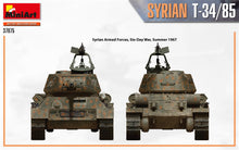 Load image into Gallery viewer, MiniArt 37075 Syrian T-34/85 Tank 1:35 Scale Model Kit MIN37075 MiniArt
