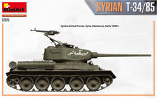 Load image into Gallery viewer, MiniArt 37075 Syrian T-34/85 Tank 1:35 Scale Model Kit MIN37075 MiniArt
