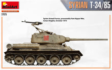 Load image into Gallery viewer, MiniArt 37075 Syrian T-34/85 Tank 1:35 Scale Model Kit MIN37075 MiniArt

